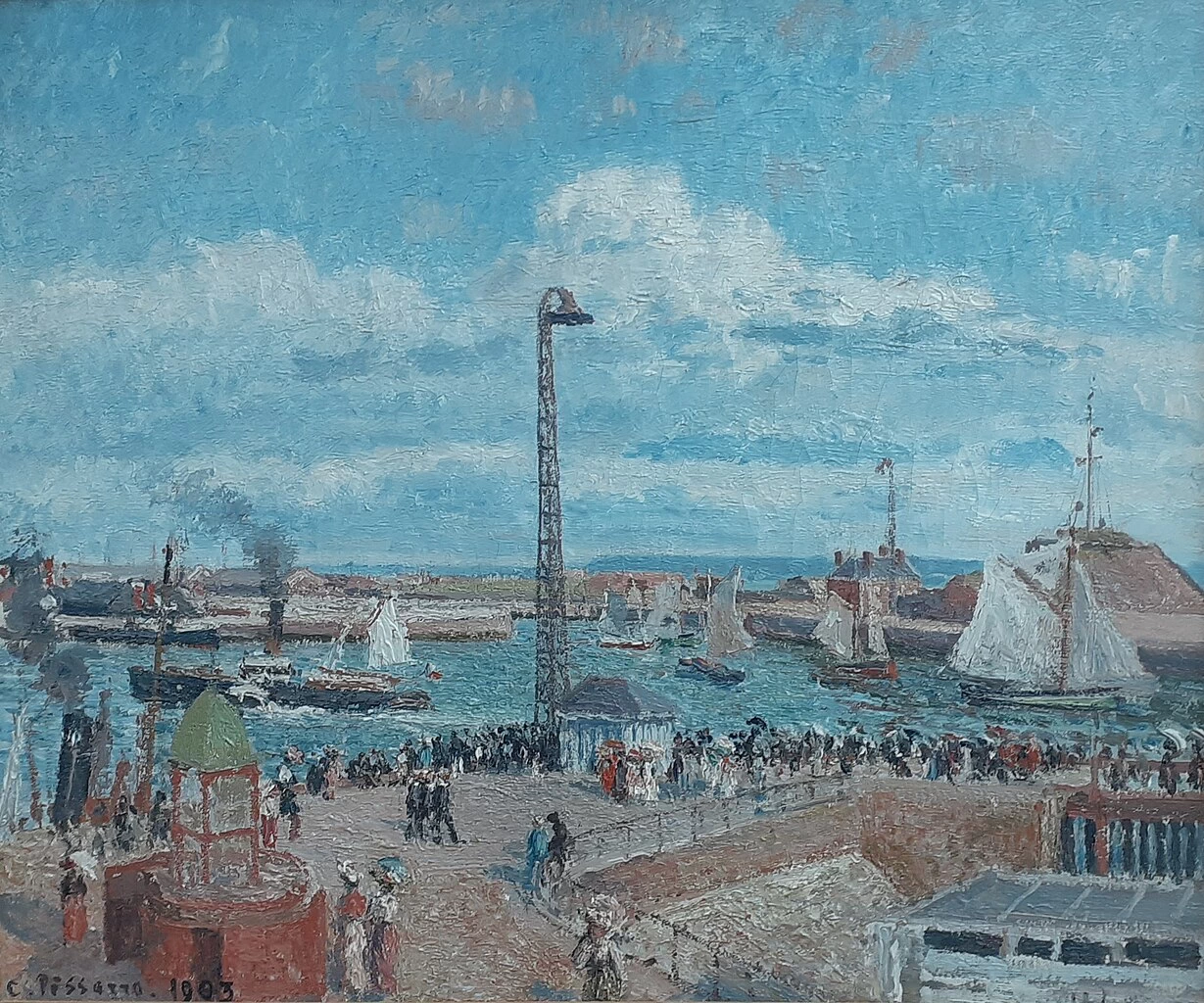 Anse des Pilotes e la diga foranea orientale, Le Havre, pomeriggio, tempo soleggiato - Museo di Belle Arti André Malraux, Le Havre